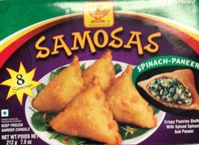 Deep Fro Spinach Paneer Samosa - 8ct