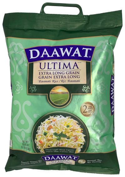Daawat Extra Long Grain Basmati Rice 10 lbs (4.54 kg)