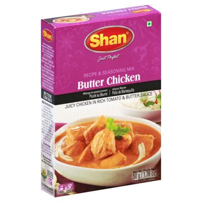 Shan Recipe & Seasoning Mix, Butter Chicken 50 g (1.76 oz)