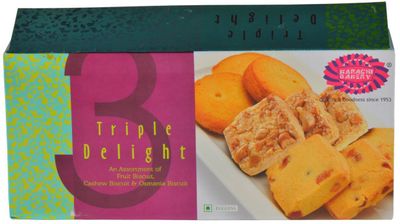 Karachi Triple Delight Fruit Osmania & Cashews - 600gm