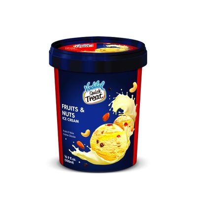 Vadilal Fruits &Nuts Ice Cream - 500ml