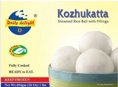 Daily Delight Frozen Kozhukatta (Steamed Rice Balls With Fillings) 454gm