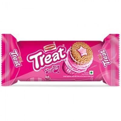 Britannia Cream Treat Buzzy Strawberry - 100gm