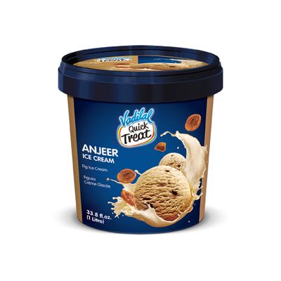 Vadilal Anjeer Kulfi Ice Cream - 1 ltr