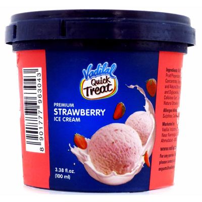 Vadilal Strawberry Ice Cream - 100ml