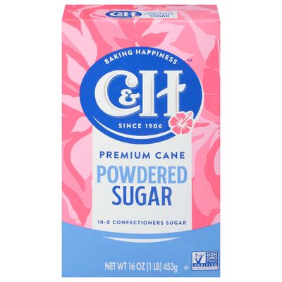 C&H® Pure Cane Sugar Confectioners Powdered Sugar - 1LB