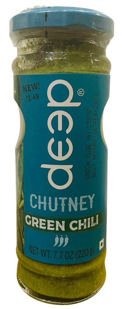 Deep Green Chilli Chutney - 7.7oz