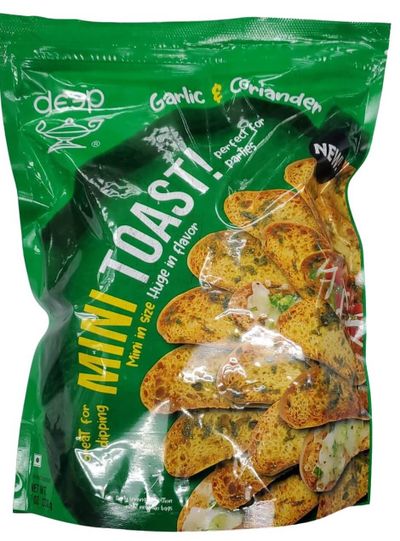 Deep Garlic & Coriander Mini Toast - 7 oz