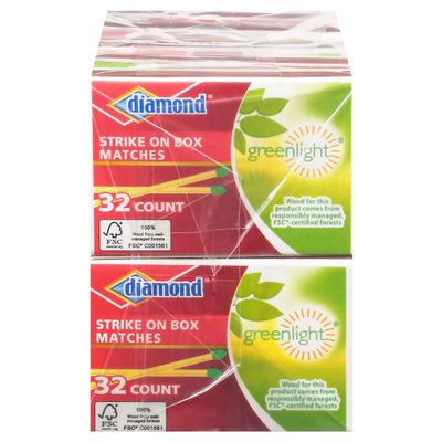 Diamond Matches - 32 count (10 pack)