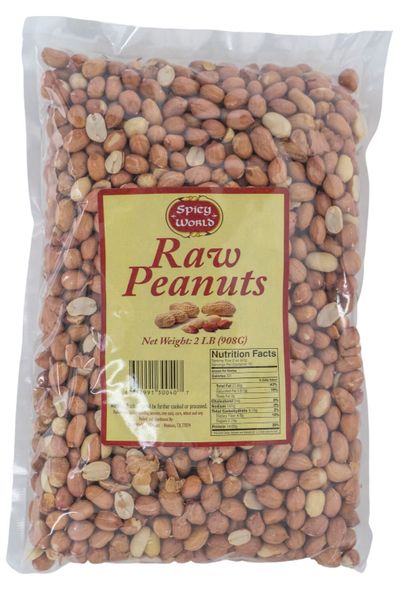 Spicy World Spanish Raw Peanuts - 2lb
