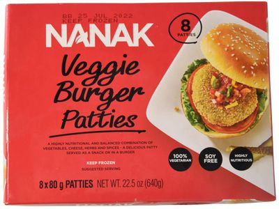 Nanak Veggie Cutlets - 640g/8ct