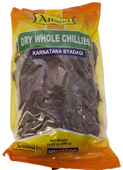 Anand Bedagi Karnataka Dry Whole Chillies - 400gm