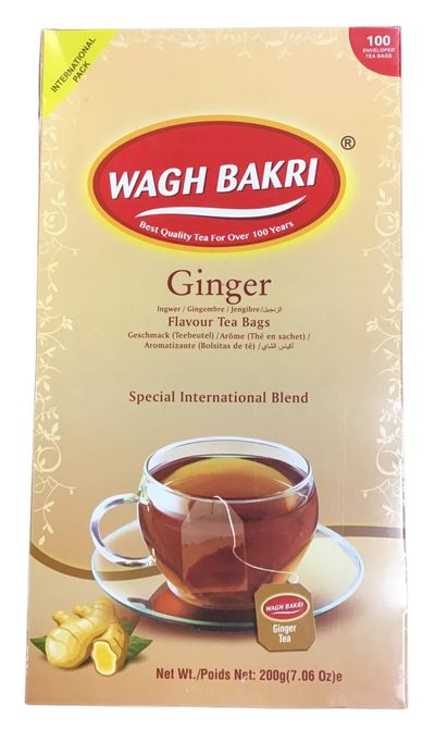 Wagh Bakri Ginger Tea 200gm (100 Bags)
