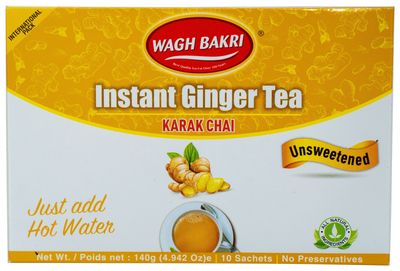 Wagh Bakri Instant Unsweet Ginger Tea Bag 260gm