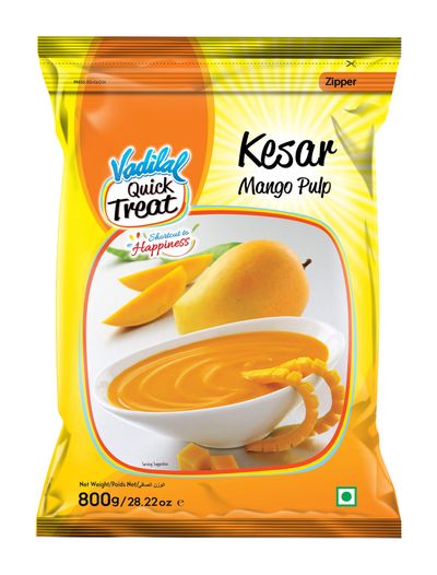 Vadilal Kesar Mango Pulp-800 gms