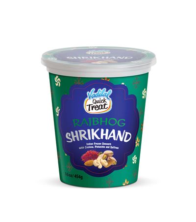 Vadilal Quick Treat Rajbhog Shrikhand 454gm