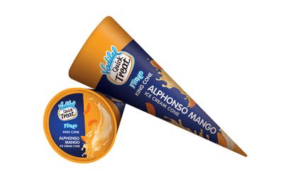 Vadilal Alphonso Mango Ice Cream Cone- 110ml