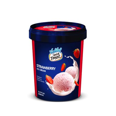 Vadilal Strawberry Ice Cream - 500 ml