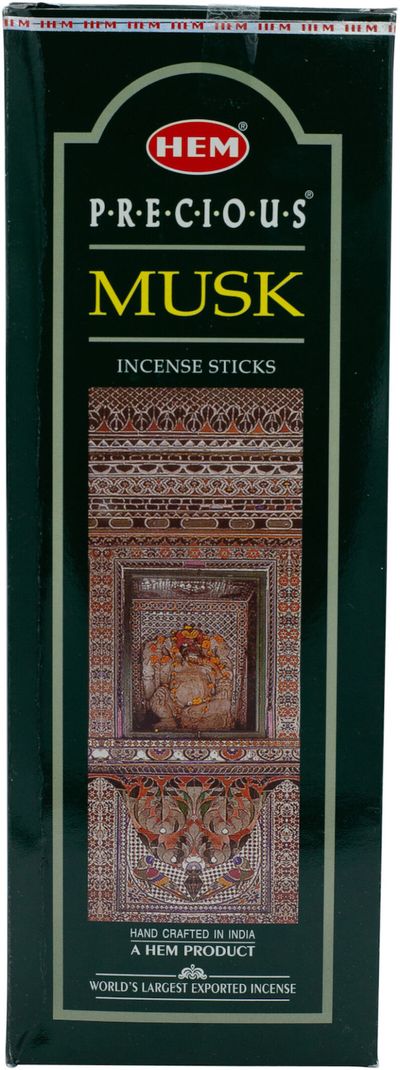 Hem Precious Musk Fragrance Incense Sticks - 120Count