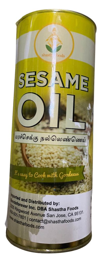 Shastha Sesame Chekku Or Cold Pressed Oil - 1lit