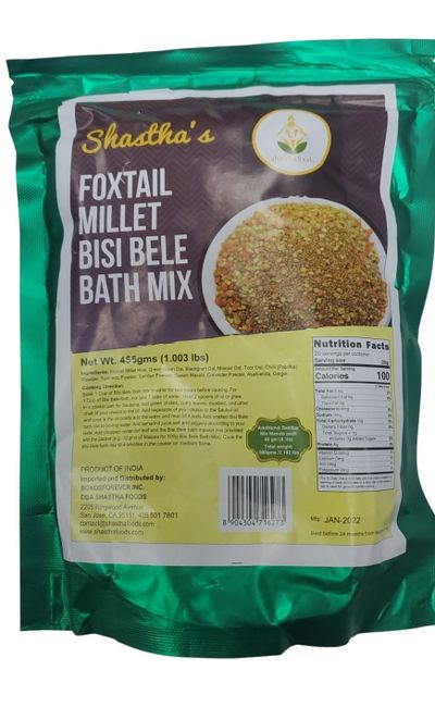 Shastha Foxtail Millet Bisibele Bath Mix - 500gm