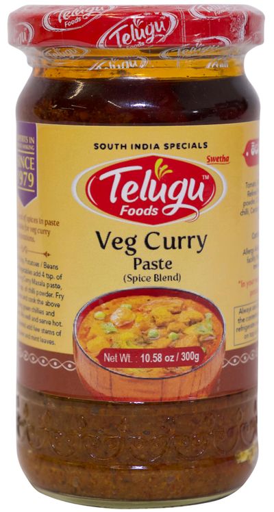 Telugu Foods (P48) Veg Curry Paste 300 Gms