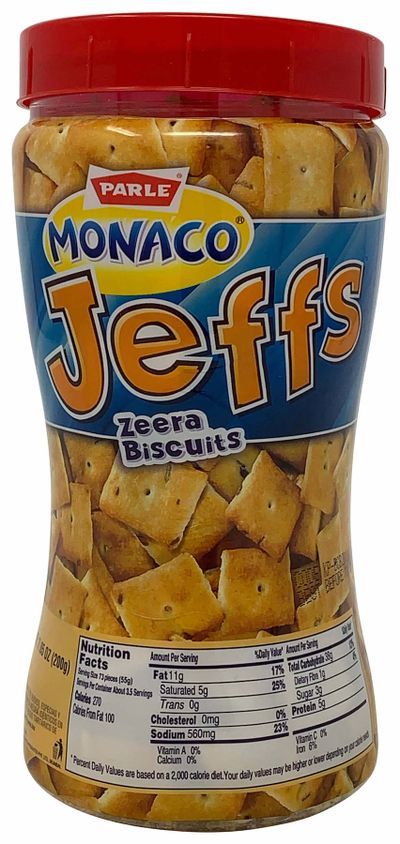 Parle Monaco Jeffs Zeera Biscuits - 200gm
