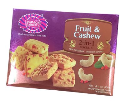 Karachi 2 in 1 Fruit & Cashew - 400gm