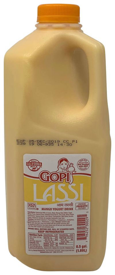 Gopi Mango Lassi - 1/2Gallon
