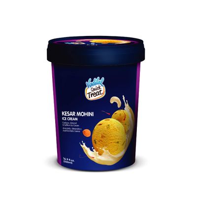 Vadilal Quick Treat Kesar Mohini Ice Cream - 500ml