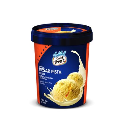 Vadilal Kesar Pista Kulfi Ice Cream - 500ml