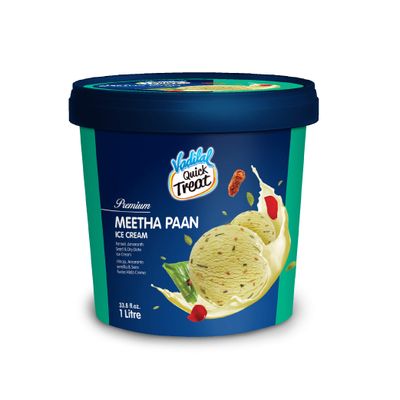 Vadilal Meetha Paan Ice Cream - 1 Ltr