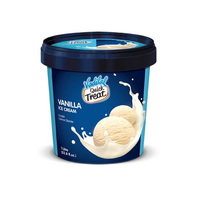 Vadilal Vanilla Ice Cream - 1 Ltr
