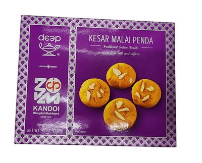 Deep Frozen Kesar Malai Penda Indian Dessert 12 oz