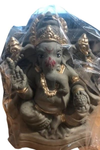 Ganesh Clay Idol 4 Inch