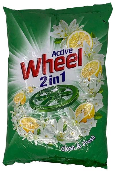 Activ Wheel 2 in 1 Detergent Powder - 1KG