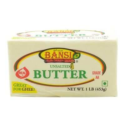 Bansi Butter Unsalted - 1LB/453gm