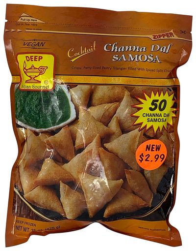 Deep Fro Cocktail Chana Dal Samosa - 50ct