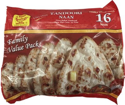 Deep Fro Tandoori Naan - 16pcs