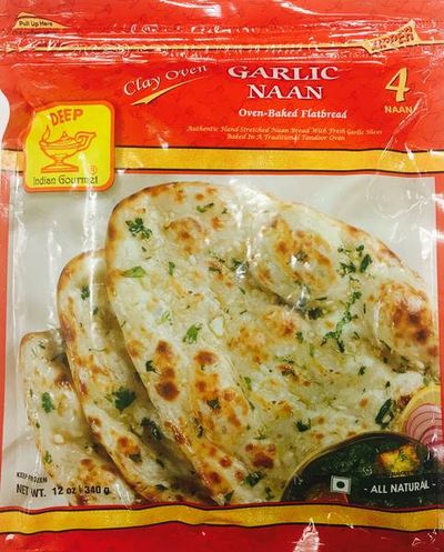 Deep Fro Garlic Naan - 4pc