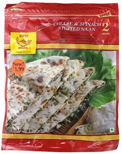 Deep Fro Cheese Spinach Naan - 8oz(2pc)