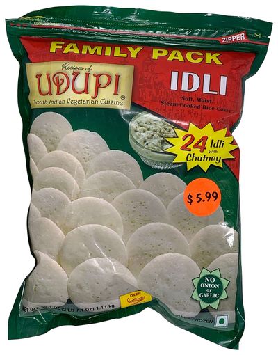 Udupi Frozen Idli Idly With Chutney 24 Count