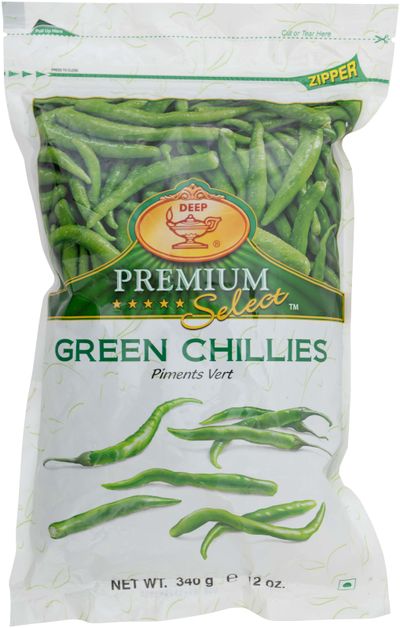 Deep IQF Green Chillis - 12oz