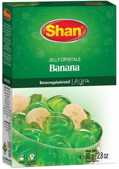 Shan Jelly Crystals Banana - 80gm