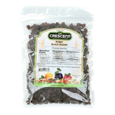 Crescent Raisins Black  Jumbo - 12oz