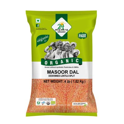 24M Org Masoor Dal - 4LB