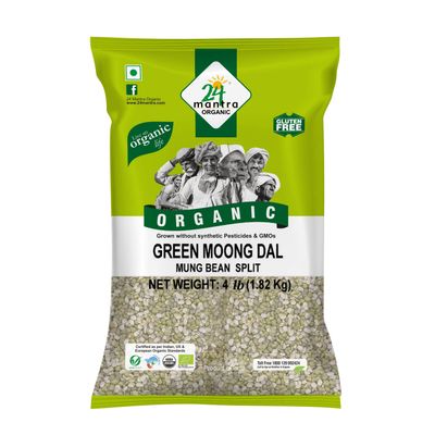 24M Org Green Moong Spilt - 4LB