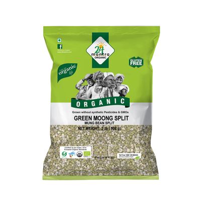 24M Org Green Moong Spilt - 2lb