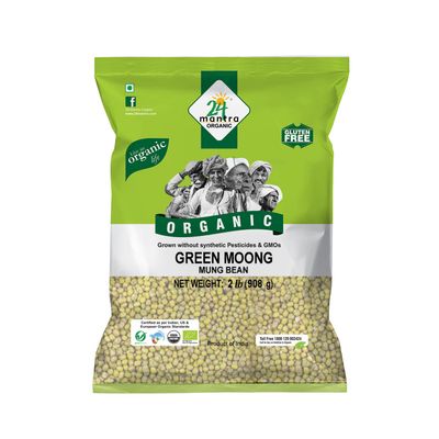 24M Org Green Moong Whole - 2LB