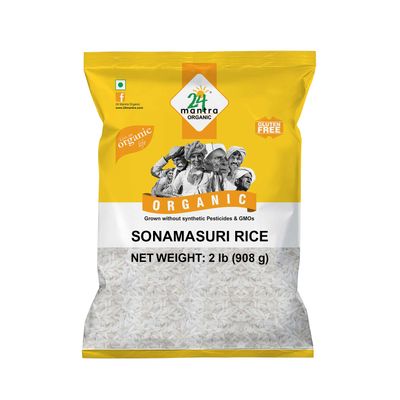 24M Org Sona Masoori Rice - 20LB